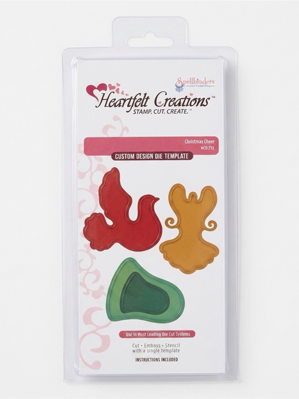 Heartfelt Creations x Spellbinders Christmas Cheer Metal Dies